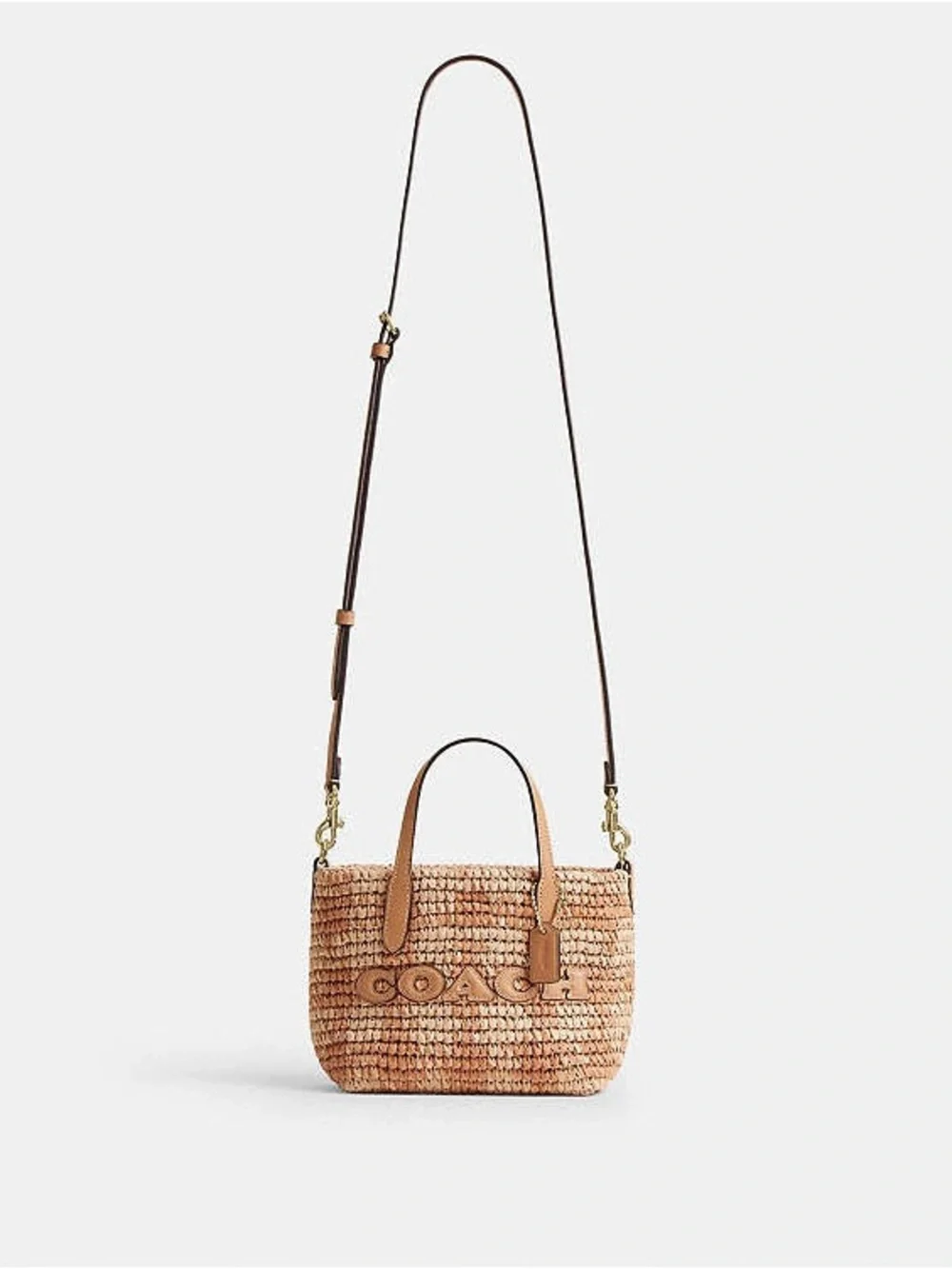 Coach City Mini Tote Bag With Gingham Print NWT